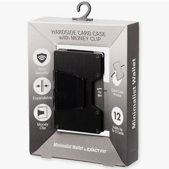 🔹️Exact Fit Minimalist Hardside Wallet w/Money Clip